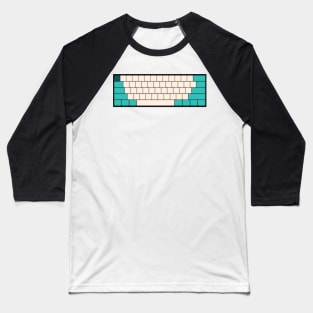 Mechanical Keyboard - Mercedes F1 Team Colour Scheme Baseball T-Shirt